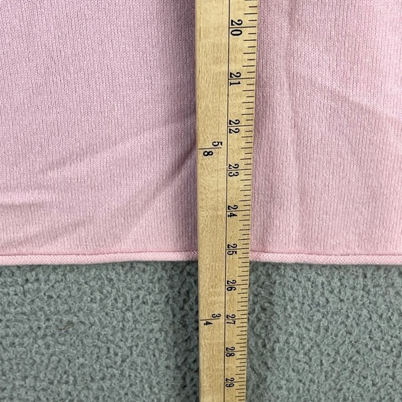 NWT J Crew 100% Cashmere T Shirt Pink Short Sleeve Sweater Women size XL - Picture 11 of 11